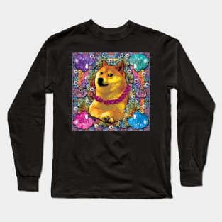 shibe doggo wants your snoot boop Long Sleeve T-Shirt